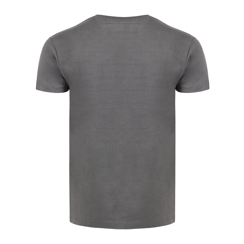 Plain Smart Blanks 501 T-shirt, Heavy Metal, back — garment only, no model