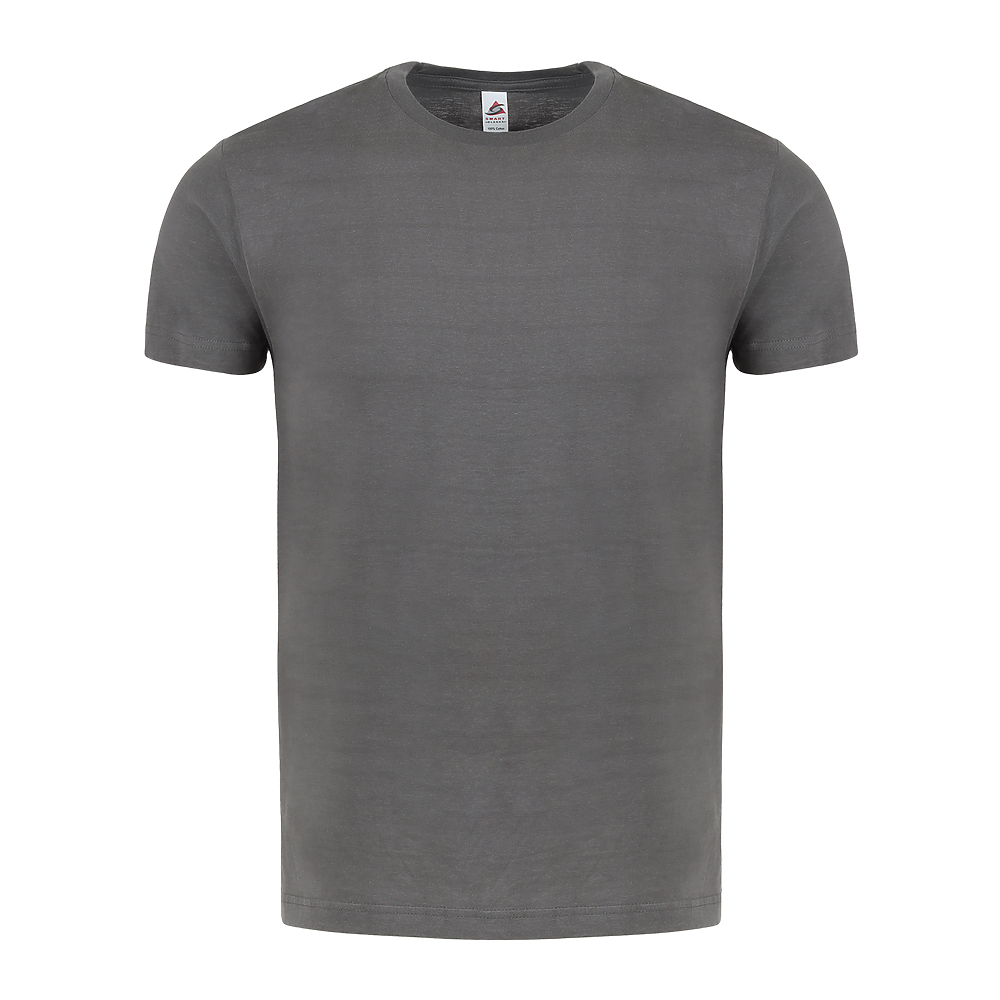 Plain Smart Blanks 501 T-shirt, Heavy Metal, front — garment only, no model