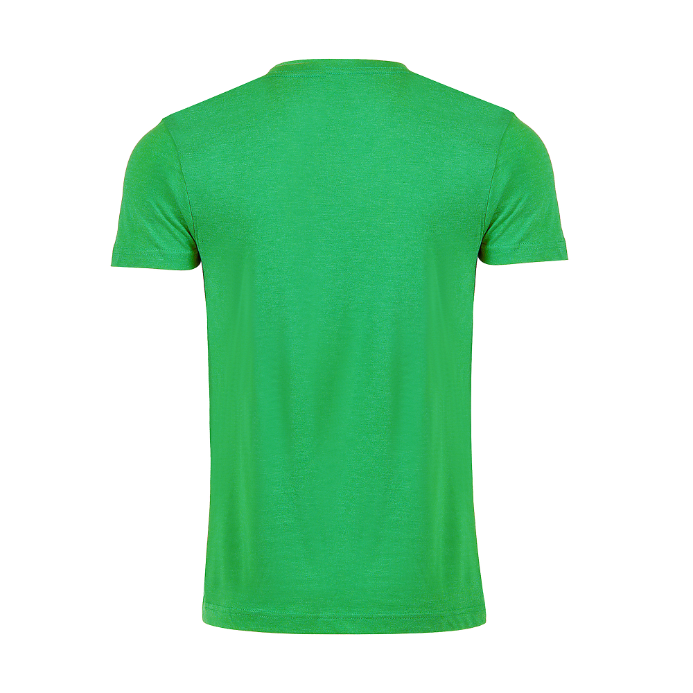 Plain Smart Blanks 501 T-shirt, Kelly Heather, back — garment only, no model