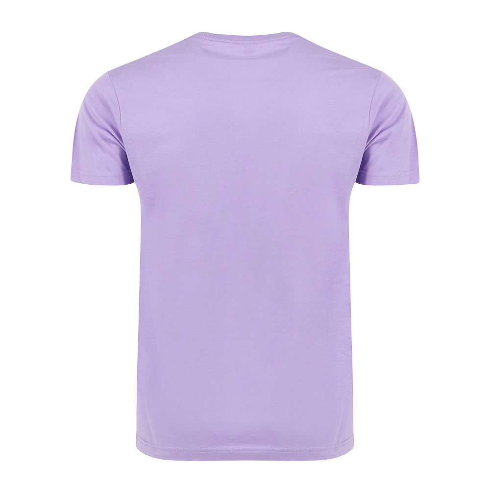 Plain Smart Blanks 501 T-shirt, Lavender, back — garment only, no model