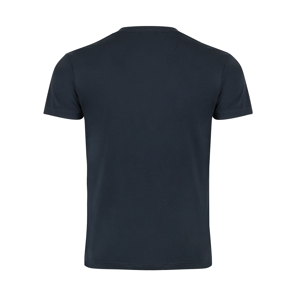 Plain Smart Blanks 501 T-shirt, Navy, back — garment only, no model