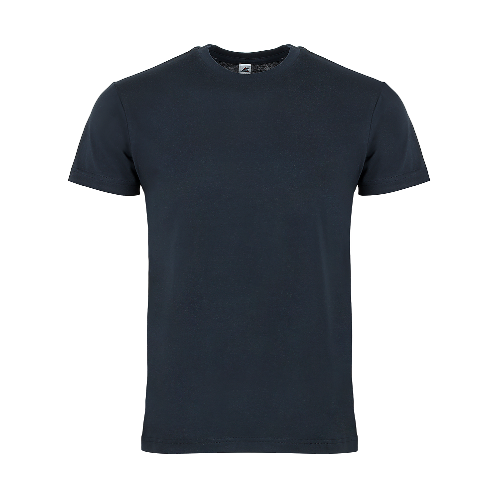 Plain Smart Blanks 501 T-shirt, Navy, front — garment only, no model