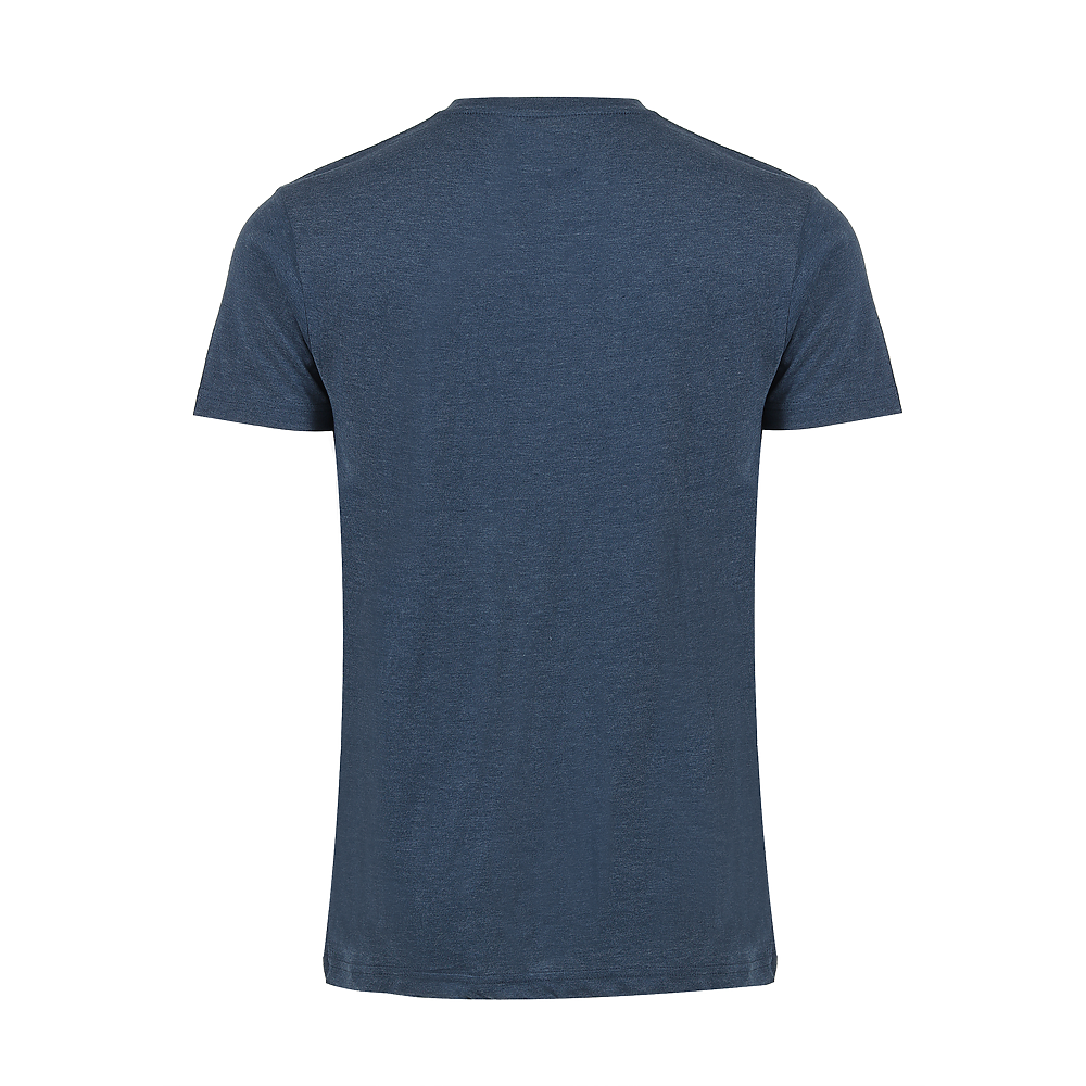 Plain Smart Blanks 501 T-shirt, Navy Heather, back — garment only, no model