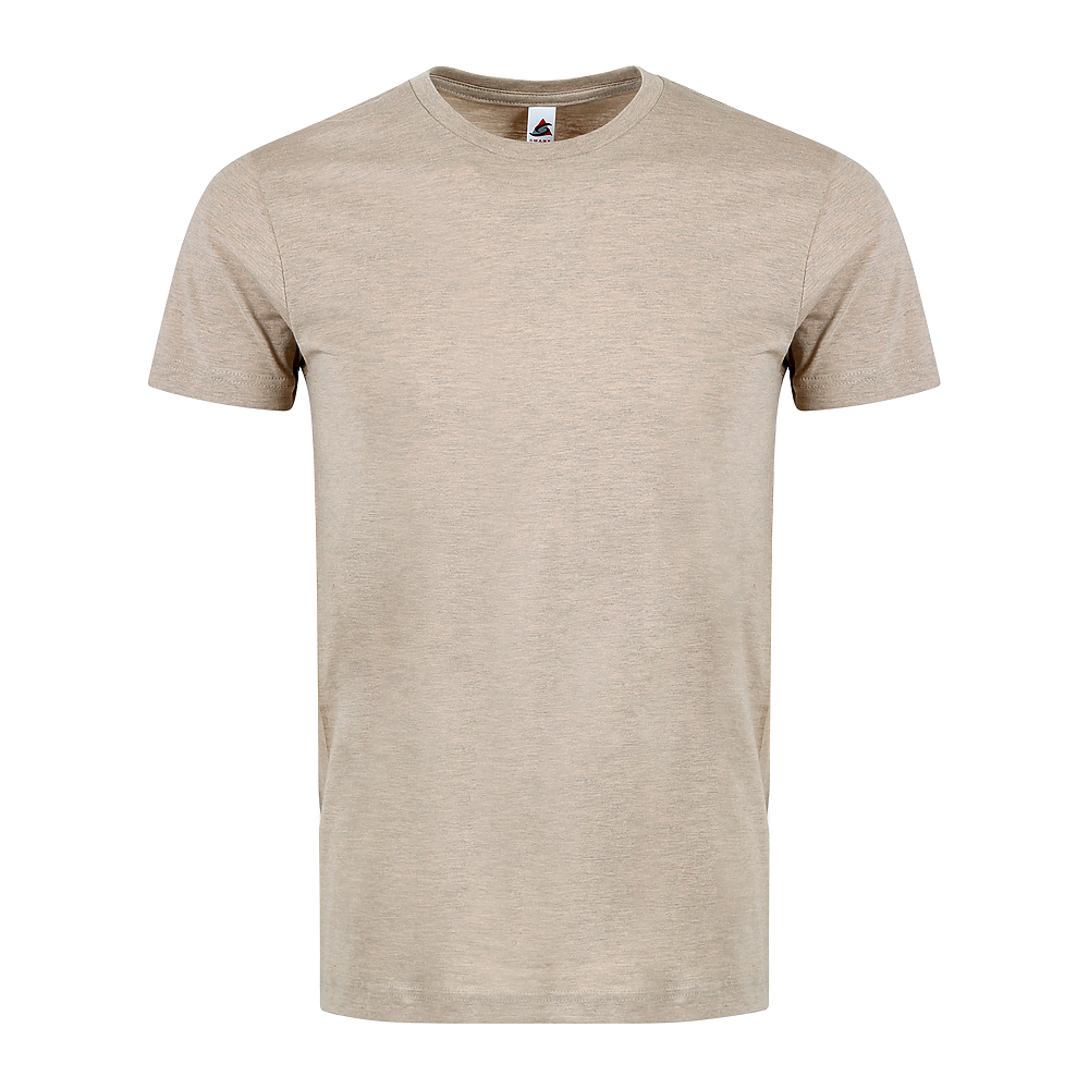 Plain Smart Blanks 501 T-shirt, Oatmeal Heather, front — garment only, no model