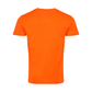 Plain Smart Blanks 501 T-shirt, Orange, back — garment only, no model