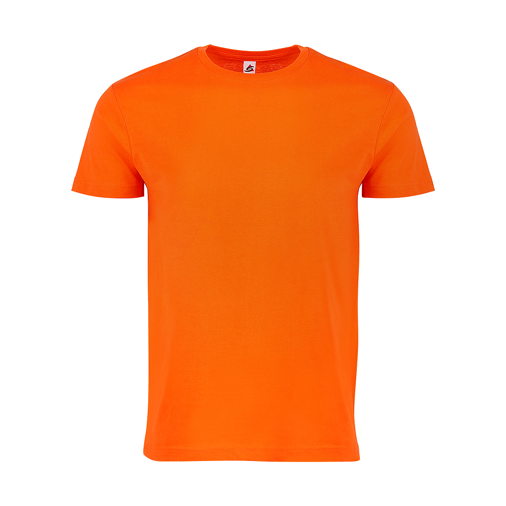 Plain Smart Blanks 501 T-shirt, Orange, front — garment only, no model