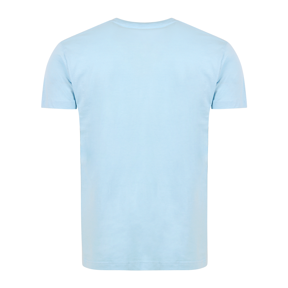 Plain Smart Blanks 501 T-shirt, Powder Blue, back — garment only, no model