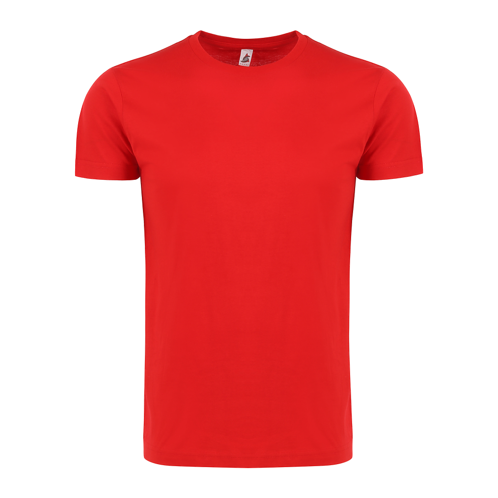 Plain Smart Blanks 501 T-shirt, Red, front — garment only, no model