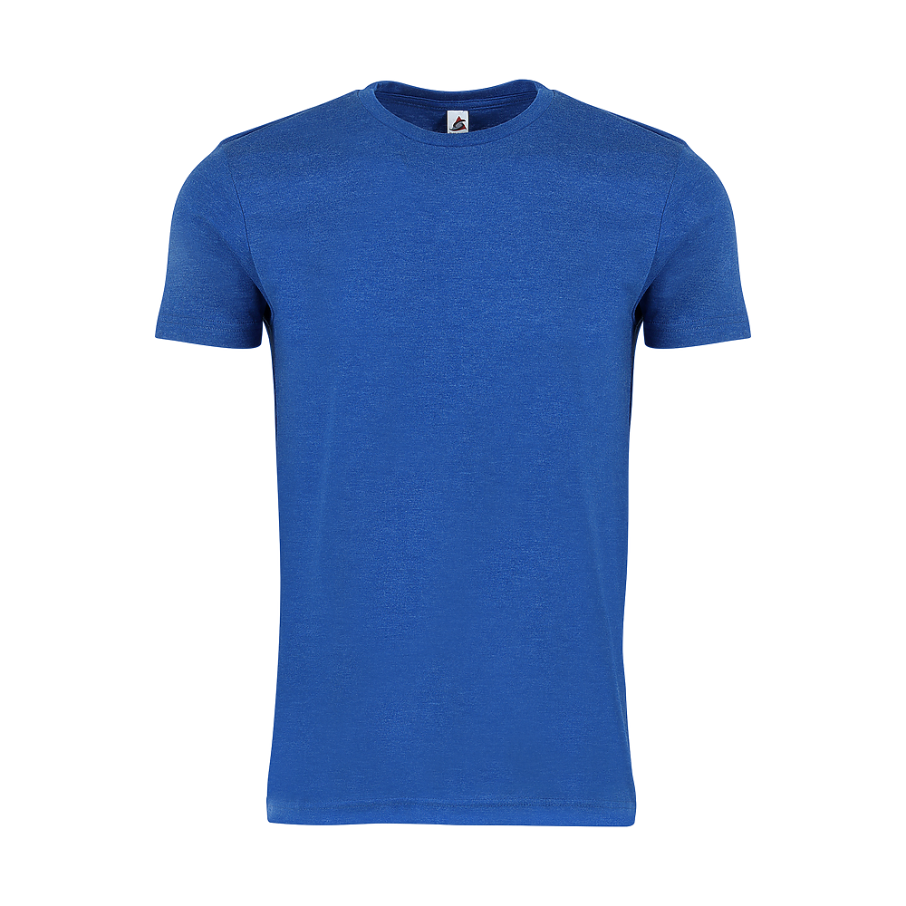 Plain Smart Blanks 501 T-shirt, Royal Heather, front — garment only, no model