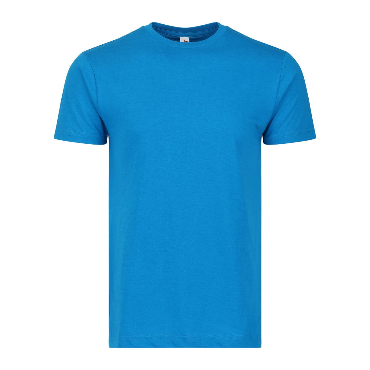 Plain Smart Blanks 501 T-shirt, Turquoise, front — garment only, no model
