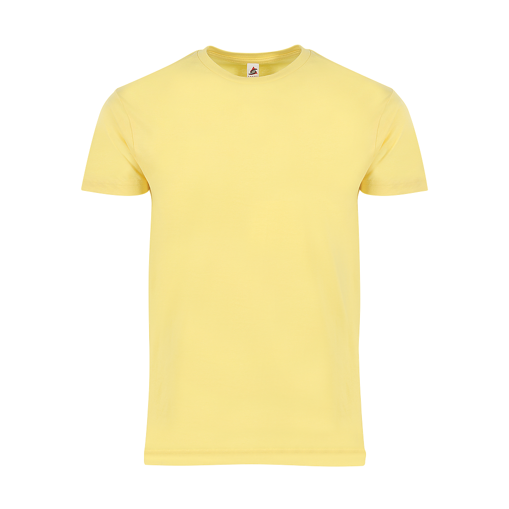 Plain Smart Blanks 501 T-shirt, Yellow, front — garment only, no model