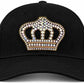 Rhinestone Crown Iron-On Heat Transfer Decal | AB Crystal Crown Appliqué