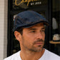 Denim Ivy Flat Cap | Adjustable Vintage Hat