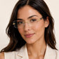 Luxury Rimless Rectangle Sunglasses | Gold Metal Frame | UV400 Fashion Shades for Men & Women
