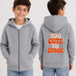 Too Cute to Spook Kids’ Halloween Zip-Up Hoodie – Gray