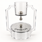 Fancy clear lucite mayim acharonim set with silver accents