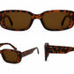 Retro Rectangle Sunglasses | Vintage Thick Frame UV400 Shades | Unisex Fashion Eyewear