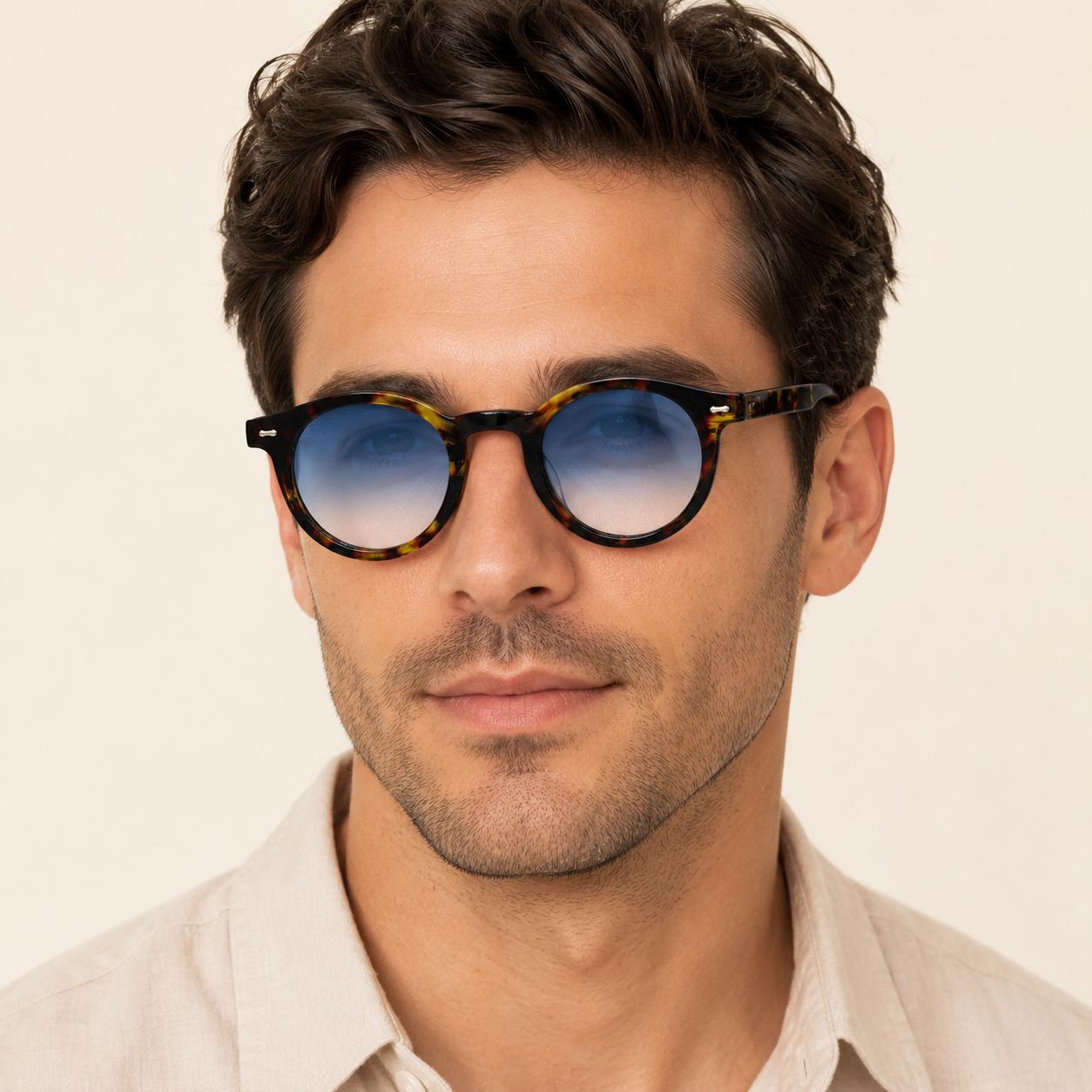 Classic Round Polarized Sunglasses | Vintage Acetate Style | UV400 Unisex Fashion Shades | Chapeau by Jess