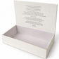 Empty Havdalah box with velvet lining and Hebrew blessings inside the lid