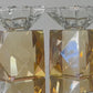 Pair of Crystal Elegant Candlesticks 9 cm