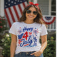 4th of July Patriotic T-Shirt for Adults & Youth – Independence Day American Flag Graphic Tee