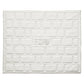 White Western Wall challah cover with stitched brick pattern and Hebrew Shabbat