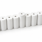 White concrete menorah viewed from above showing nine round candle or oil cup openings