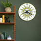 WALL CLOCK , THE SUN, 10” ROUND, ASTRA COLLECTION, SILENT NON TICKING