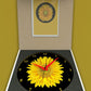 WALL CLOCK , SUNFLOWER, 10” ROUND, ASTRA COLLECTION, SILENT NON TICKING