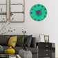 WALL CLOCK ,TARGETS, 10” ROUND, ASTRA COLLECTION, SILENT NON TICKING