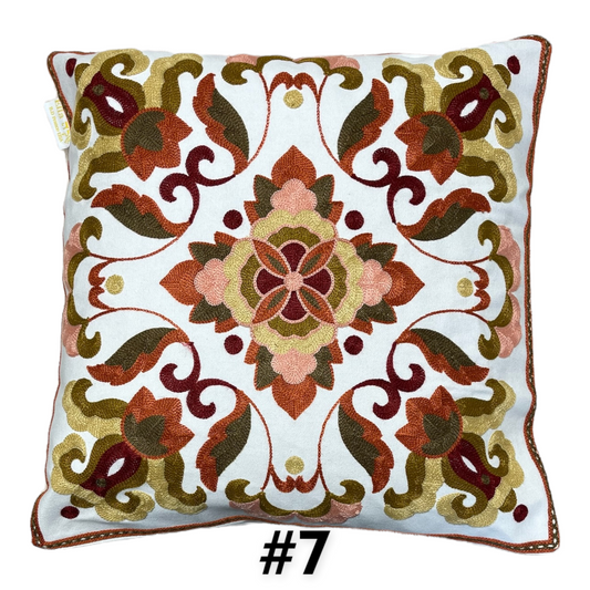 Exotic/Moroccan Style Embroidery Pillow Cover