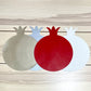 6 Pack Pomegranate Placemats Faux leather