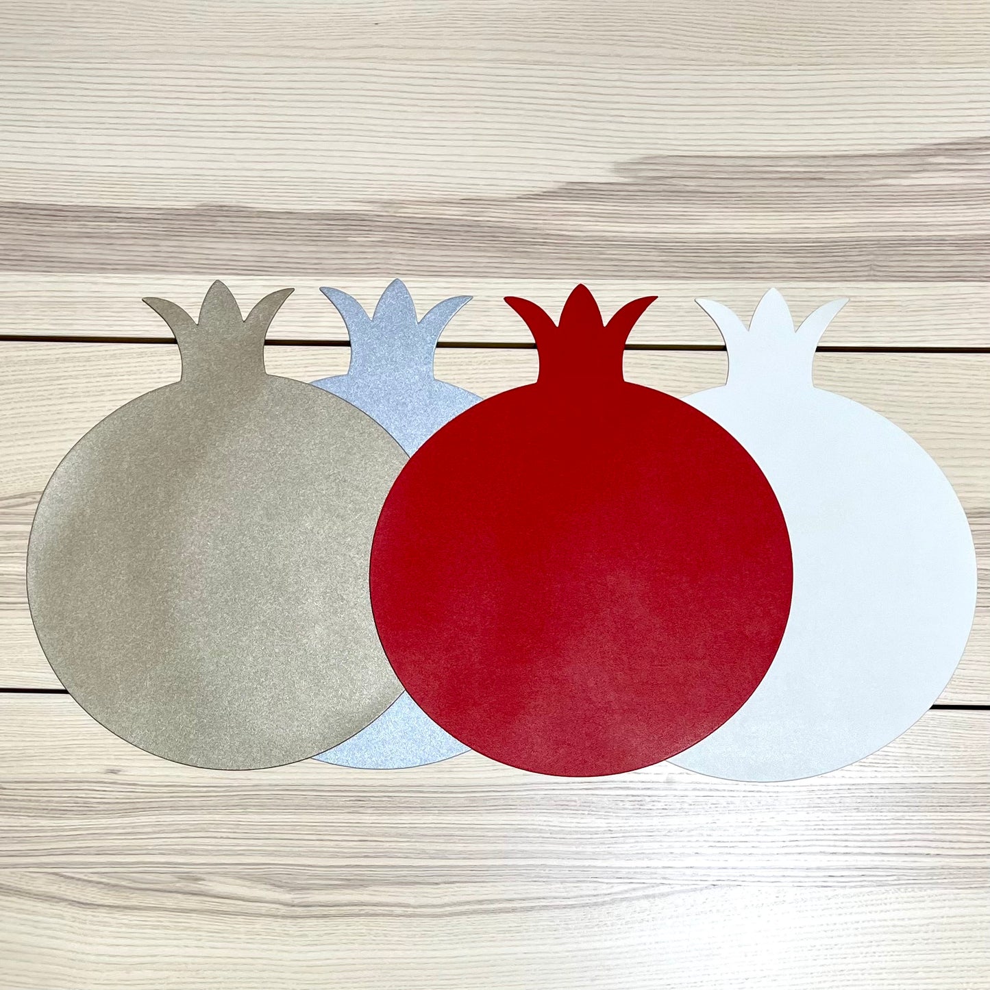 6 Pack Pomegranate Placemats Faux leather