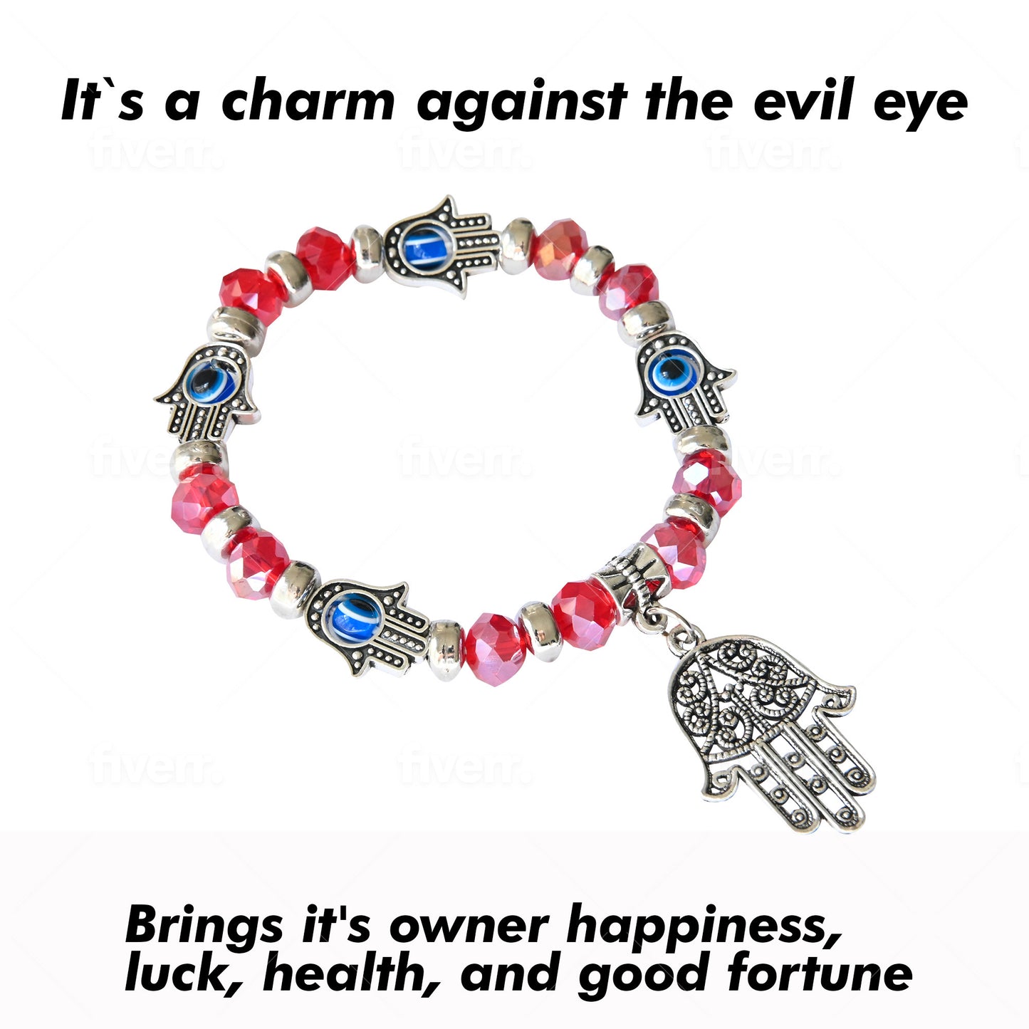 Hamsa evil eye bracelet