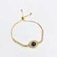 Jewelry Adjustable Hamsa Evil Eye Pave CZ Cubic Zirconia Wedding Bridal Bracelets for Women