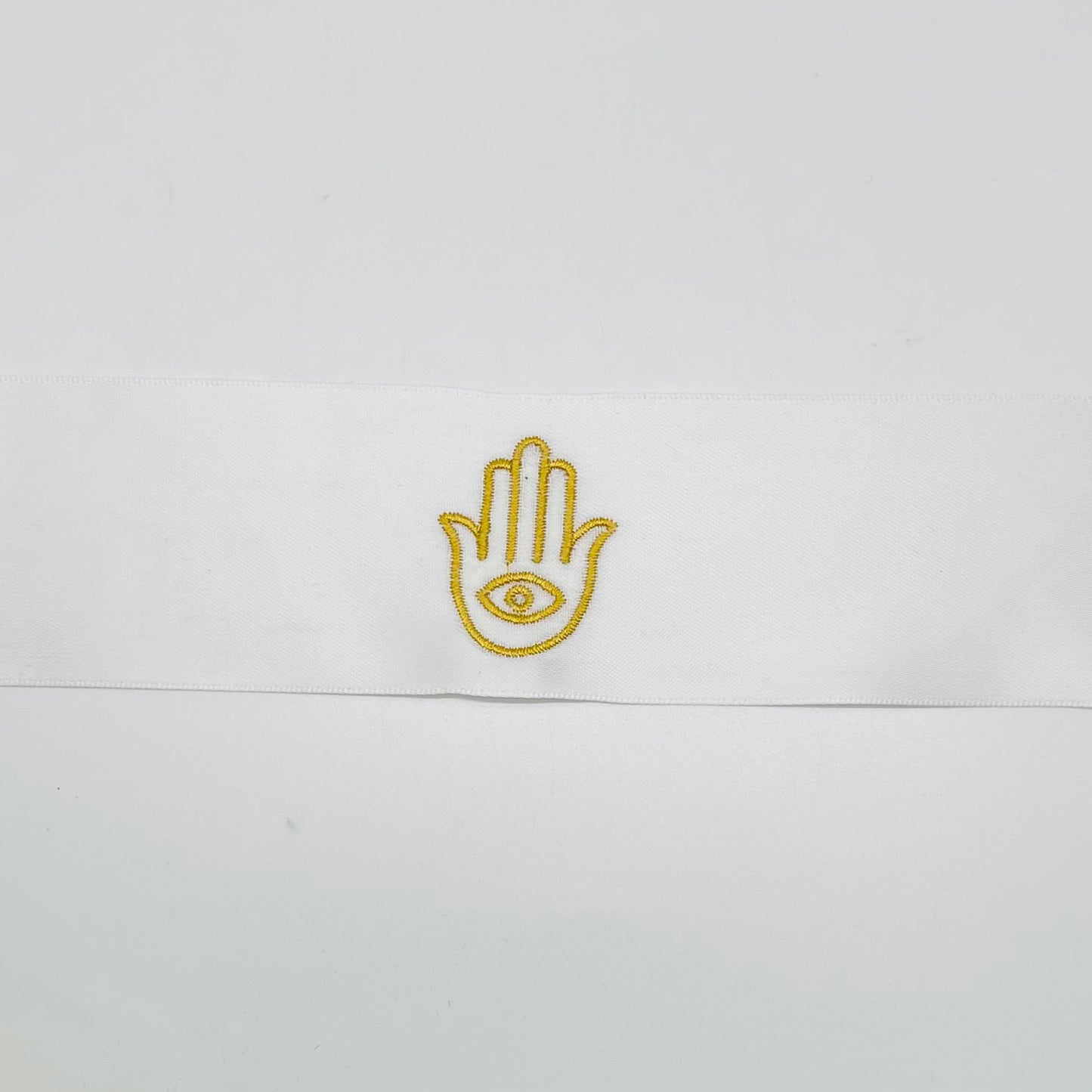 50 Pack Embroidered Hamsa Satin Ribbon for Henna Party 2 x 20" (5 x 50cm)