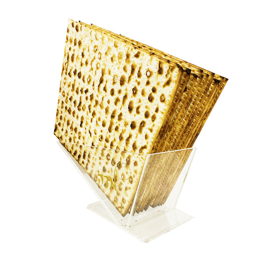 Lucite matzah holder