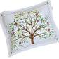 All Linen Embroidered Tree of Life עץ החיים Challah Cover