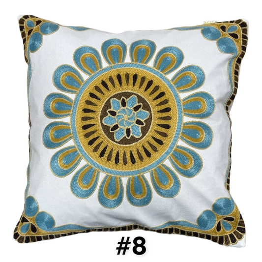 Exotic/Moroccan Style Embroidery Pillow Cover