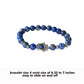 Hamsa Bracelet 6mm Natural Beads with Elastic Cord