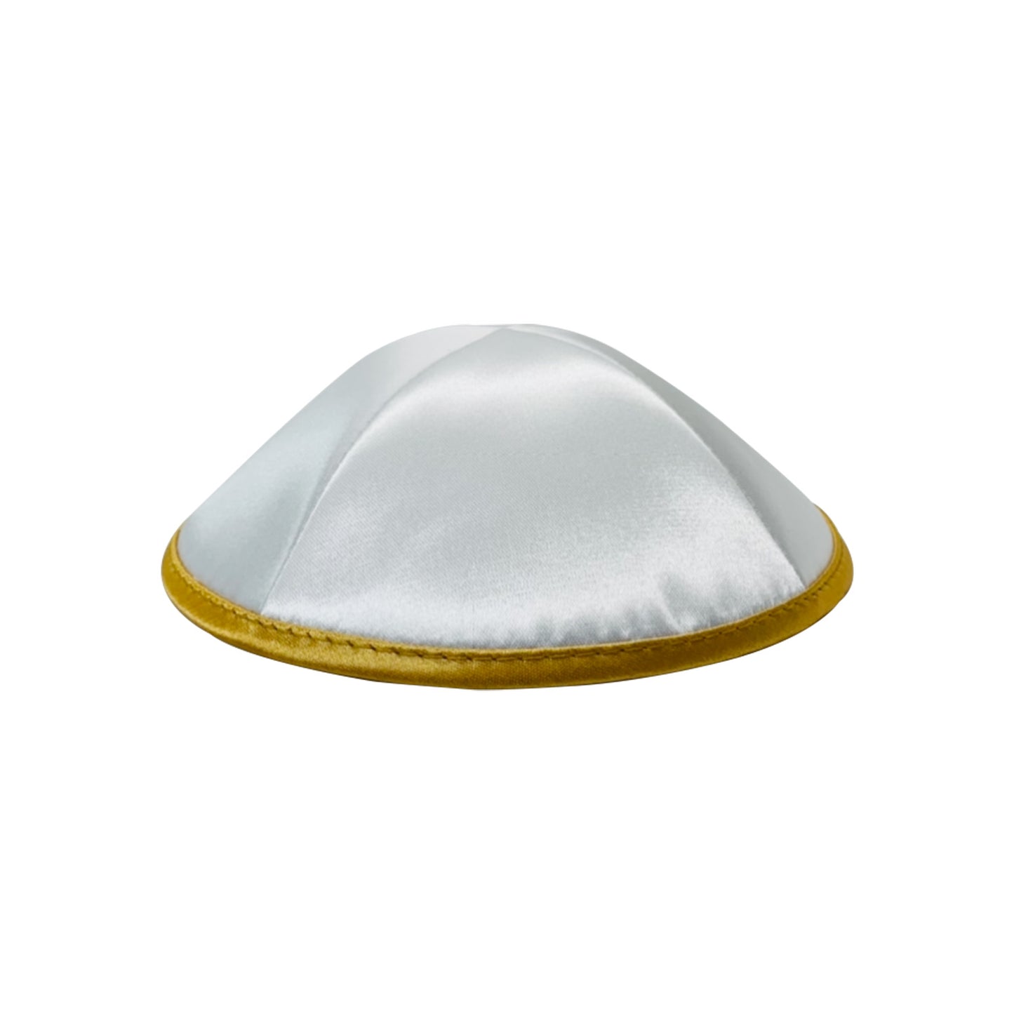 Elegant Satin Yarmulka (Kippah) Golden Trim