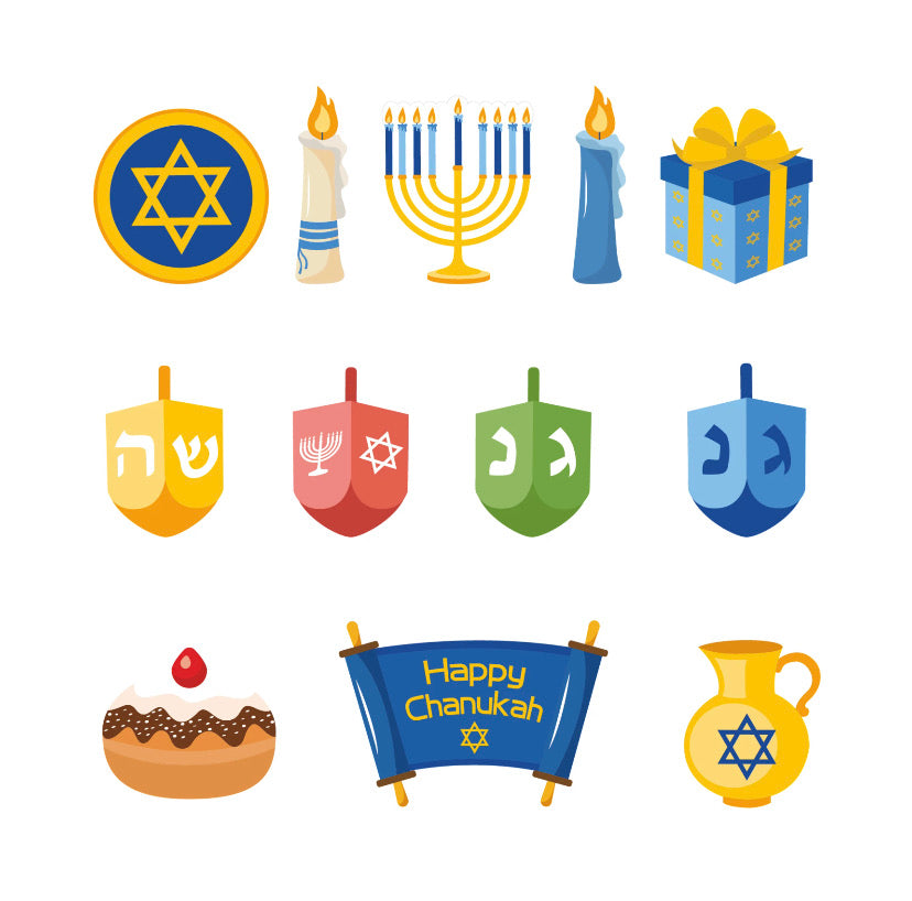 Colorful Hanukkah Banner