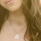 Gold plated brass pendant and gold plated necklace  Shema Israel. Made in Israel