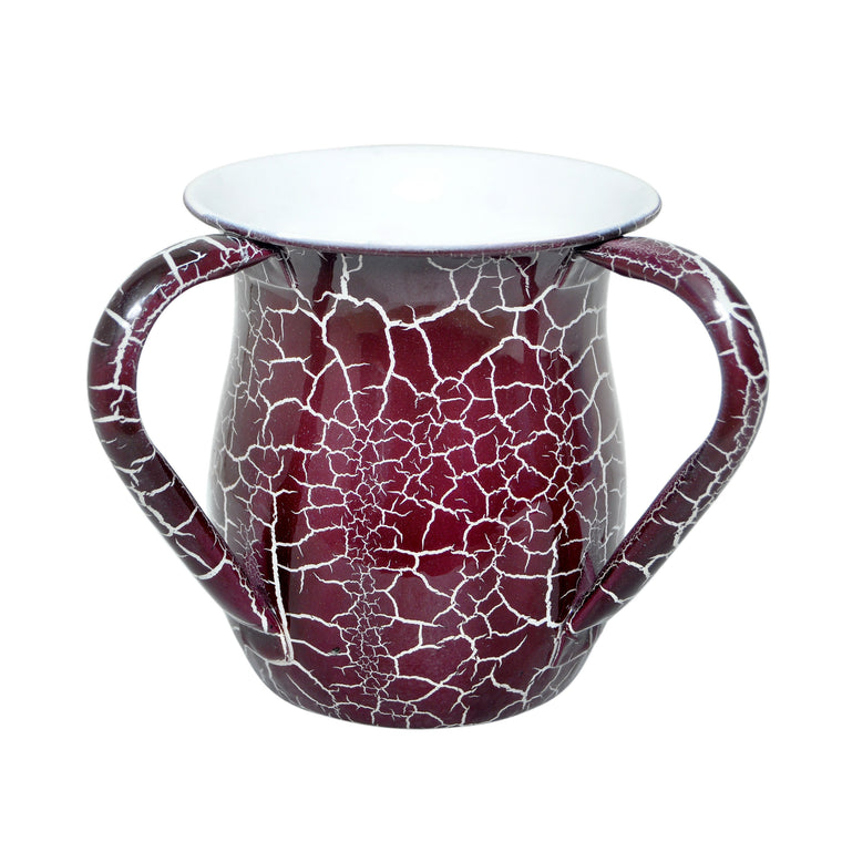 Stainless Steel Wine White Marble Design Wash Cup