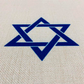 Blue Shabbat Shalom Tablecloth