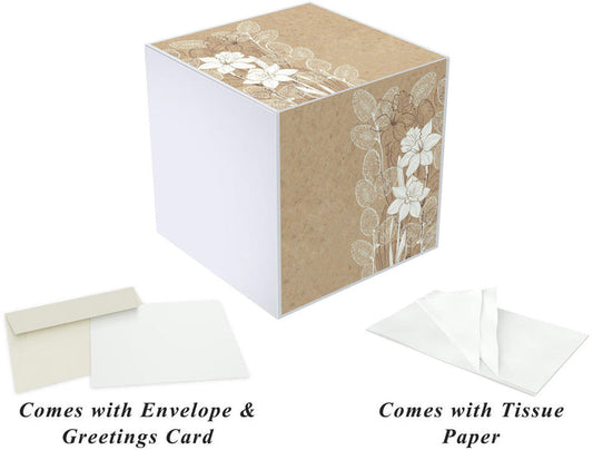 KATI, DAFFODILS, 7X7X7 GIFT BOX
